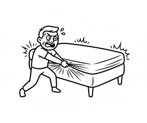 Wrestling With A Cover To Make It Fit Your Mattress