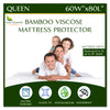 Bamboo Mattress Protector - Waterproof Fitted Sheet Mattress Cover