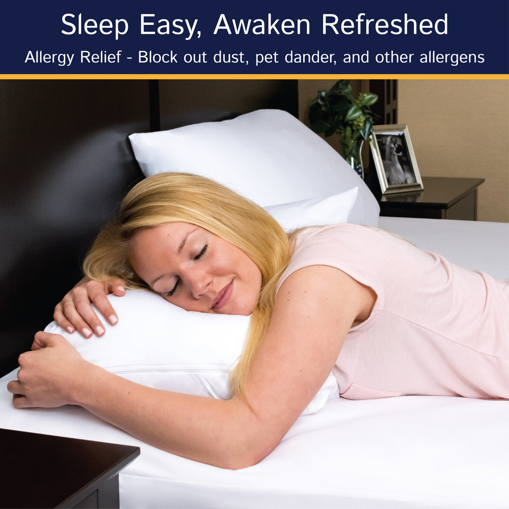 Cotton Terry Zippered Mattress Protector - Bedbug proof Waterproof Encasement