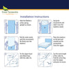 Cotton Terry Zippered Mattress Protector - Bedbug proof Waterproof Encasement
