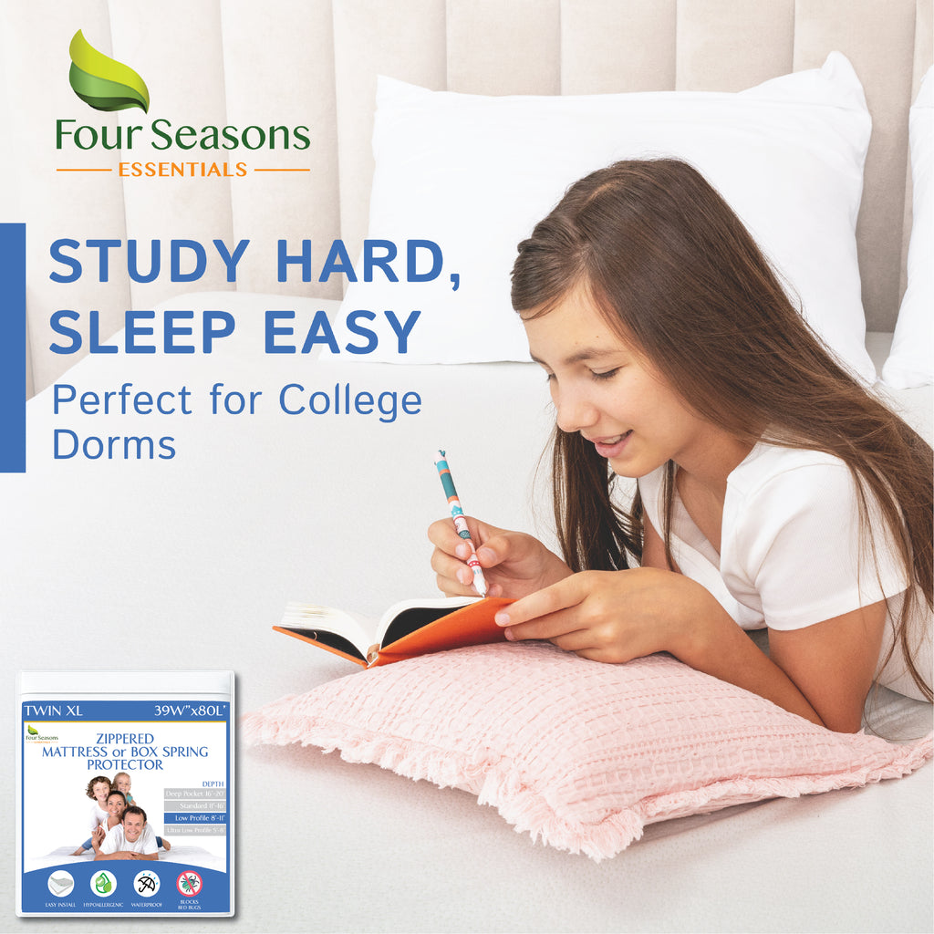 Mattress or Box Spring Protector (8"-11" Depth) - Zippered Waterproof Encasement