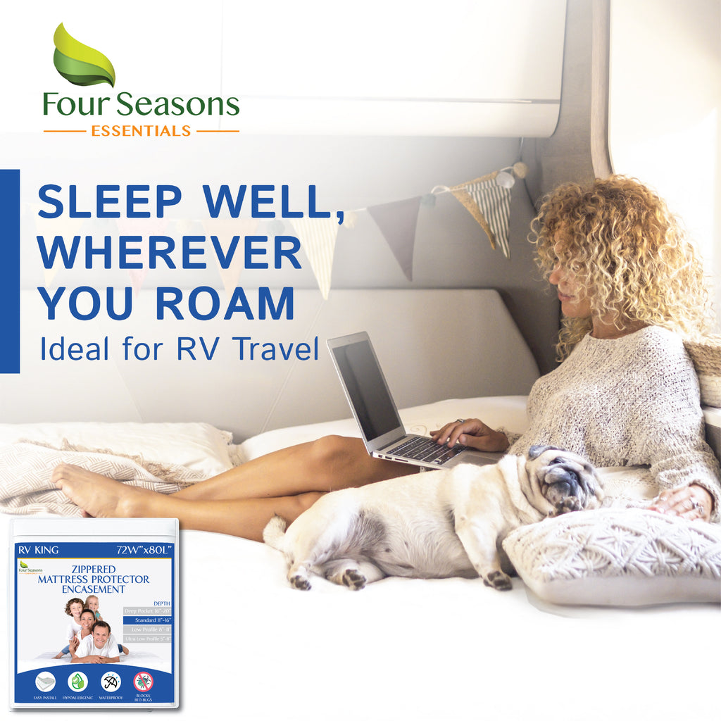 Zippered Mattress Protector - Bedbug proof Waterproof Encasement (11"-16" Depth)