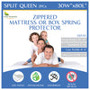 Mattress or Box Spring Protector (8"-11" Depth) - Zippered Waterproof Encasement