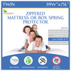 Mattress or Box Spring Protector (8"-11" Depth) - Zippered Waterproof Encasement