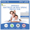 Mattress or Box Spring Protector (8"-11" Depth) - Zippered Waterproof Encasement
